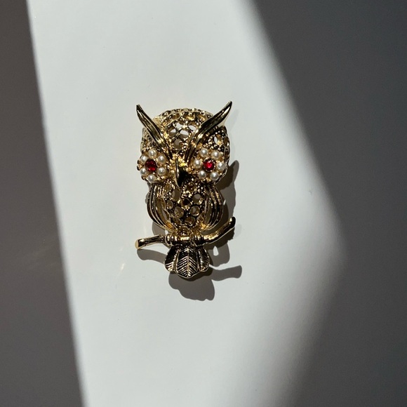 Vintage Owl Gerrys Brooch - Picture 1 of 2